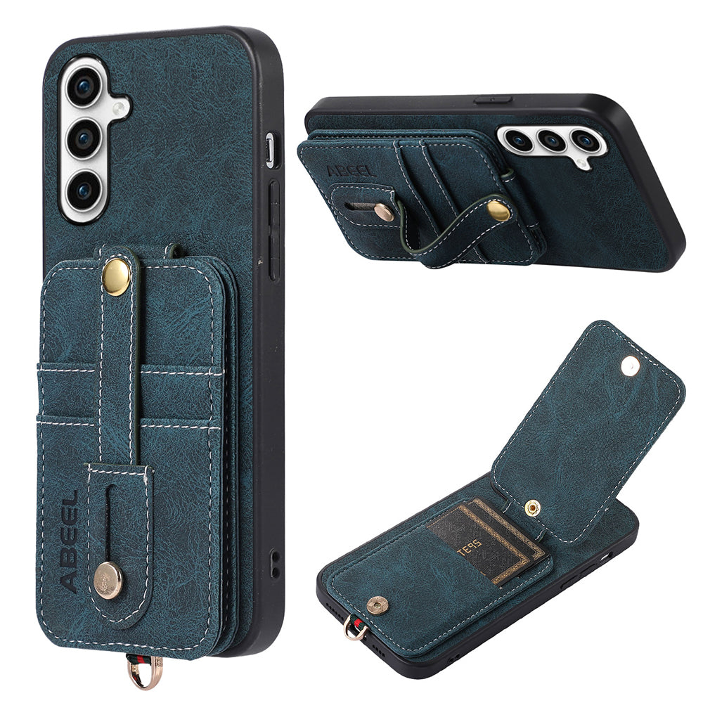 ABEEL Style 02 For Samsung Galaxy S23 FE Vertical Flip Card Slots Kickstand Case Litchi Texture PU Leather TPU PC Phone Cover ABEEL Style 02 For Samsung Galaxy S23 FE Vertical Flip Card Slots Kickstand Case Litchi Texture PU Leather TPU PC Phone Cover